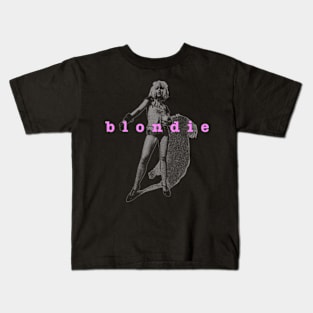 90s Blondie Black Kids T-Shirt